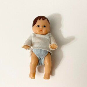 Vintage Baby Doll Small Mini 2.5" Tall Doll